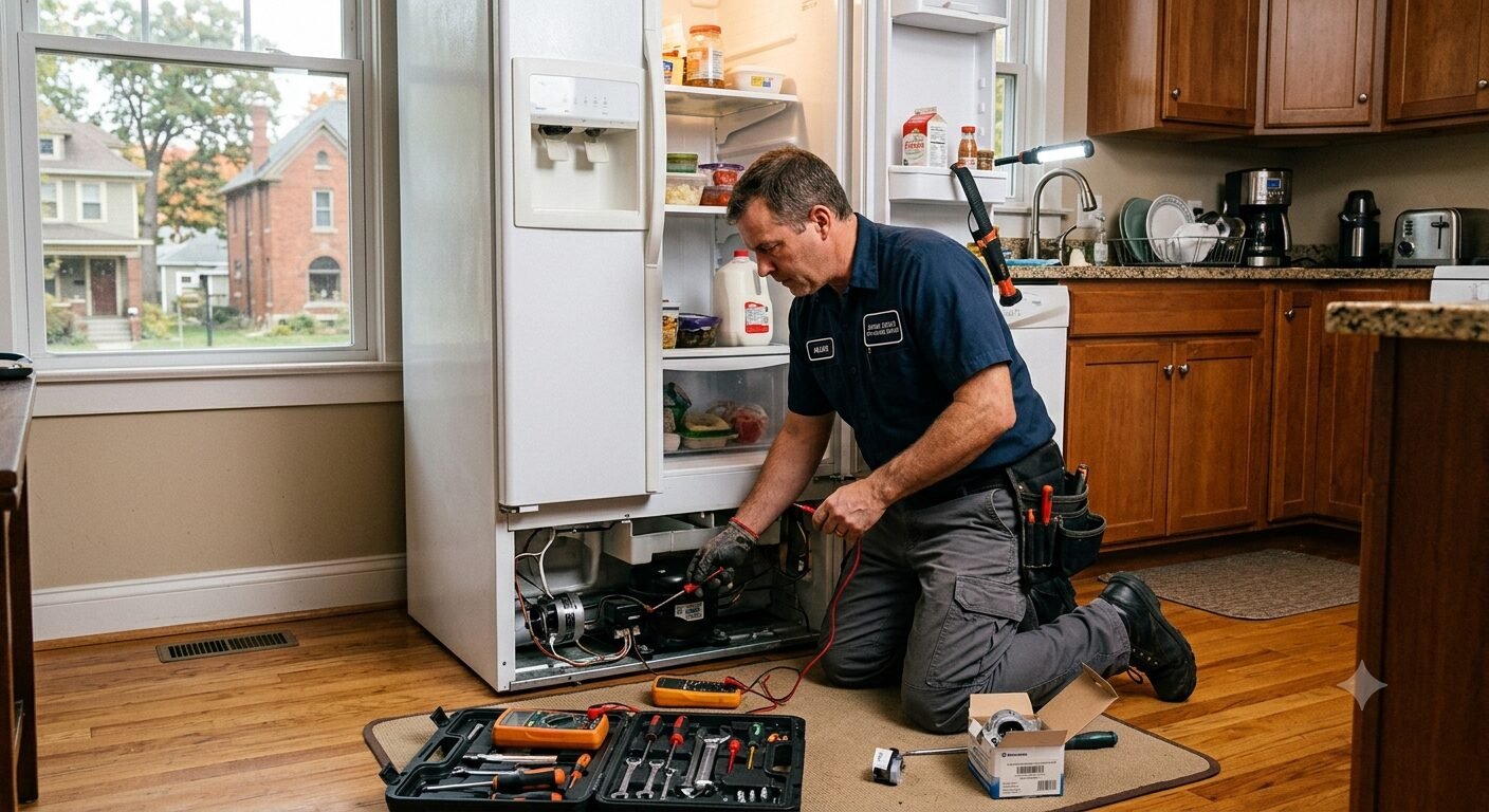 Refrigerator repair job in Michigan